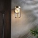 Ambience-63773 - Onix - Outdoor Brushed Gold LED Wall Lamp with Clear Glass