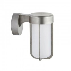 Onix - Outdoor Brushed Silver LED Wall Lamp with White Glass Onix - Outdoor Brushed Silver LED Wall Lamp with White Glass