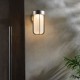 Ambience-63774 - Onix - Outdoor Brushed Silver LED Wall Lamp with White Glass