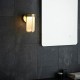 Ambience-63775 - Onix - Outdoor Brushed Gold LED Wall Lamp with White Glass