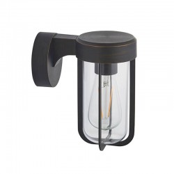 Onix - Outdoor Brushed Bronze Wall Lamp with Clear Glass Onix - Outdoor Brushed Bronze Wall Lamp with Clear Glass