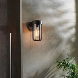 Onix - Outdoor Brushed Bronze Wall Lamp with Clear Glass Onix - Outdoor Brushed Bronze Wall Lamp with Clear Glass