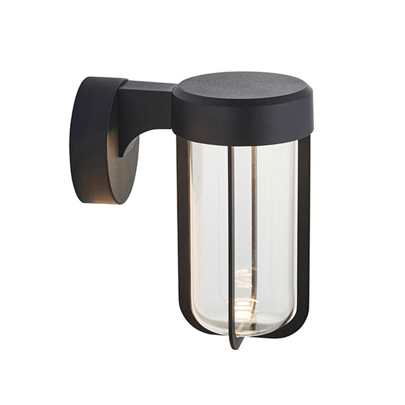 Ambience-63779 - Onix - Outdoor Matt Black LED Wall Lamp with Clear Glass