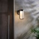 Ambience-63781 - Onix - Outdoor Matt Black LED Wall Lamp with White Glass