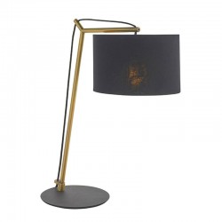 Milan - Matt Brass Table Lamp with Black Shade Milan - Matt Brass Table Lamp with Black Shade