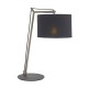 Ambience-63787 - Phoenix - Matt Nickel Table Lamp with Black Shade