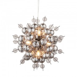 Joules - Black Chrome 9 Light Pendant with Smoked Mirror Glass Joules - Black Chrome 9 Light Pendant with Smoked Mirror Glass