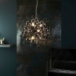 Joules - Black Chrome 9 Light Pendant with Smoked Mirror Glass Joules - Black Chrome 9 Light Pendant with Smoked Mirror Glass