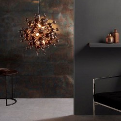 Joules - Copper 9 Light Pendant with Copper Mirror Glass Joules - Copper 9 Light Pendant with Copper Mirror Glass