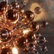 Ambience-63792 - Sputnik - Copper 9 Light Pendant with Copper Mirror Glass