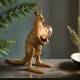 Ambience-63793 - Wildlife - Vintage Kangaroo Gold Table Lamp