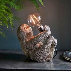 Sloth - Vintage Silver Sloth Table Lamp Sloth - Vintage Silver Sloth Table Lamp