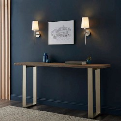 Envy - Bright Nickel Wall Lamp with Vintage White Shade Envy - Bright Nickel Wall Lamp with Vintage White Shade
