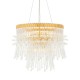Ambience-63806 - Jade - Polished Gold Pendant with Glass Rods