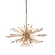 Ambience-63812 - Montgomery - Antique Brass 8 Light Pendant with Glass Shards