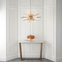 Montgomery - Antique Brass 8 Light Pendant with Glass Shards Montgomery - Antique Brass 8 Light Pendant with Glass Shards
