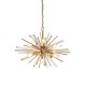 Ambience-63813 - Montgomery - Antique Brass 6 Light Pendant with Glass Shards