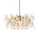 Ambience-63815 - Waterfall - Aged Gold 4 Light Centre Fitting with Amber Glass Teardrops