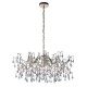 Ambience-63817 - Waterfall - Aged Silver 4 Light Centre Fitting with Smokey Glass Teardrops