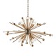 Ambience-63820 - Royal - Antique Brass 8 Light Pendant with Glass Crystal