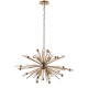Ambience-63820 - Royal - Antique Brass 8 Light Pendant with Glass Crystal