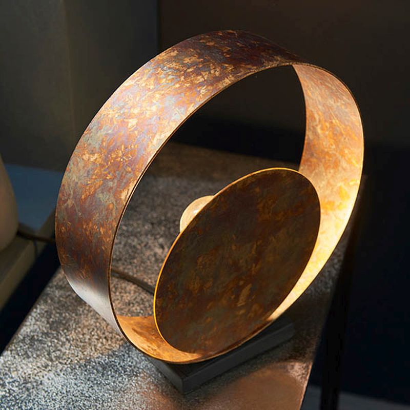 - Patina - Dark Bronze Table Lamp with Gold Patina Shade Ambience-63857 - Patina - Dark Bronze Table Lamp with Gold Patina Shade