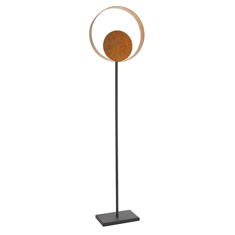 Ambience-63858 - Patina - Dark Bronze Floor Lamp with Gold Patina Shade