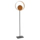 - Patina - Dark Bronze Floor Lamp with Gold Patina Shade Ambience-63858 - Patina - Dark Bronze Floor Lamp with Gold Patina Shade