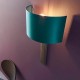 Ambience-63869 - Meechum - Brushed Bronze Wall Lamp with Teal Satin Shade
