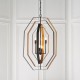 Ambience-63885 - Serenity - Aged Bronze 4 Light Pendant with Antique Gold