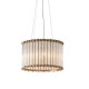 Ambience-63886 - Baldwin -  Matt Gold with Clear Ribbed Glass Rods 6 Light Pendant