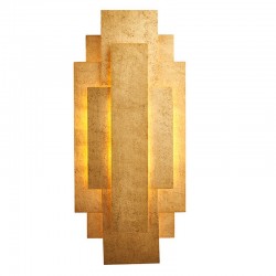 Palmer - Antique Gold Leaf Metal Wall Lamp