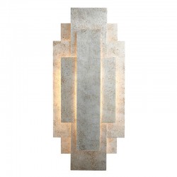 Palmer - Antique Silver Leaf Metal Wall Lamp Palmer - Antique Silver Leaf Metal Wall Lamp