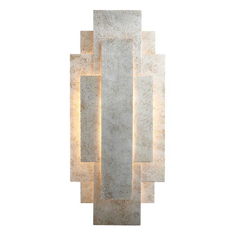 Ambience-63899 - Palmer - Antique Silver Leaf Metal Wall Lamp