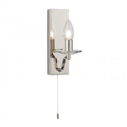 Garland - Bathroom Chrome Wall Lamp with Crystal Detail Garland - Bathroom Chrome Wall Lamp with Crystal Detail