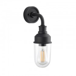Osiris - Outdoor Black Wall Lamp with Glass Shade Osiris - Outdoor Black Wall Lamp with Glass Shade