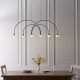 - Bolden - Matt Black LED over Island Fitting with Clear Crystal Ambience-63910 - Bolden - Matt Black LED over Island Fitting with Clear Crystal