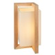 Ambience-64826 - Cinnamon - Vintage White with Wooden Geometric Table Lamp