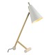 Ambience-64830 - Marquee - Matt White Table Lamp with Satin Gold
