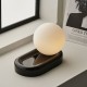 Ambience-64833 - Vicinity - Black Ceramic Table Lamp with White Glass Shade
