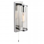Taylor - Bathroom Chrome Wall Lamp with Clear Glass Shade Taylor - Bathroom Chrome Wall Lamp with Clear Glass Shade