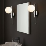 Spa - Bathroom Chrome Wall Lamp with Opal Glass  Spa - Bathroom Chrome Wall Lamp with Opal Glass
