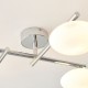 Ambience-64845 - Insight - Bathroom Chrome 4 Light Ceiling Lamp with Opal Glass Shades