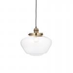 Camberley - Antique Brass Pendant with Clear Glass Camberley - Antique Brass Pendant with Clear Glass