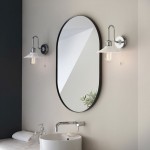 Maris - Bathroom Polished Chrome Wall Lamp with White Shade Maris - Bathroom Polished Chrome Wall Lamp with White Shade