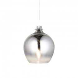 Panther - Chrome Pendant with Chrome Ombre Glass Shade Panther - Chrome Pendant with Chrome Ombre Glass Shade