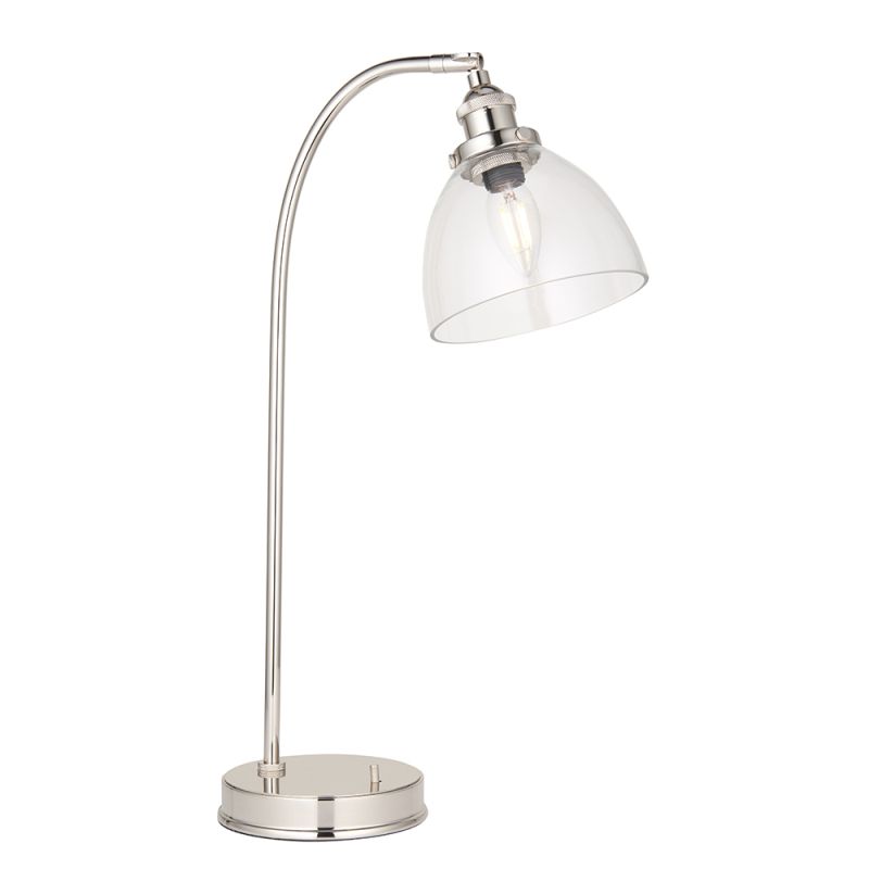 Ambience-66159 - Maison - Bright Nickel Table Lamp with Clear Glass