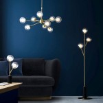 Crown - Satin Brass 3 Light Floor Lamp with Double Glass  Crown - Satin Brass 3 Light Floor Lamp with Double Glass