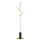 Ambience-67477 - Crown - Satin Brass 3 Light Floor Lamp with Double Glass