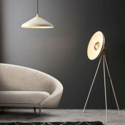 Glo - Warm White Pendant with Brass Details Glo - Warm White Pendant with Brass Details